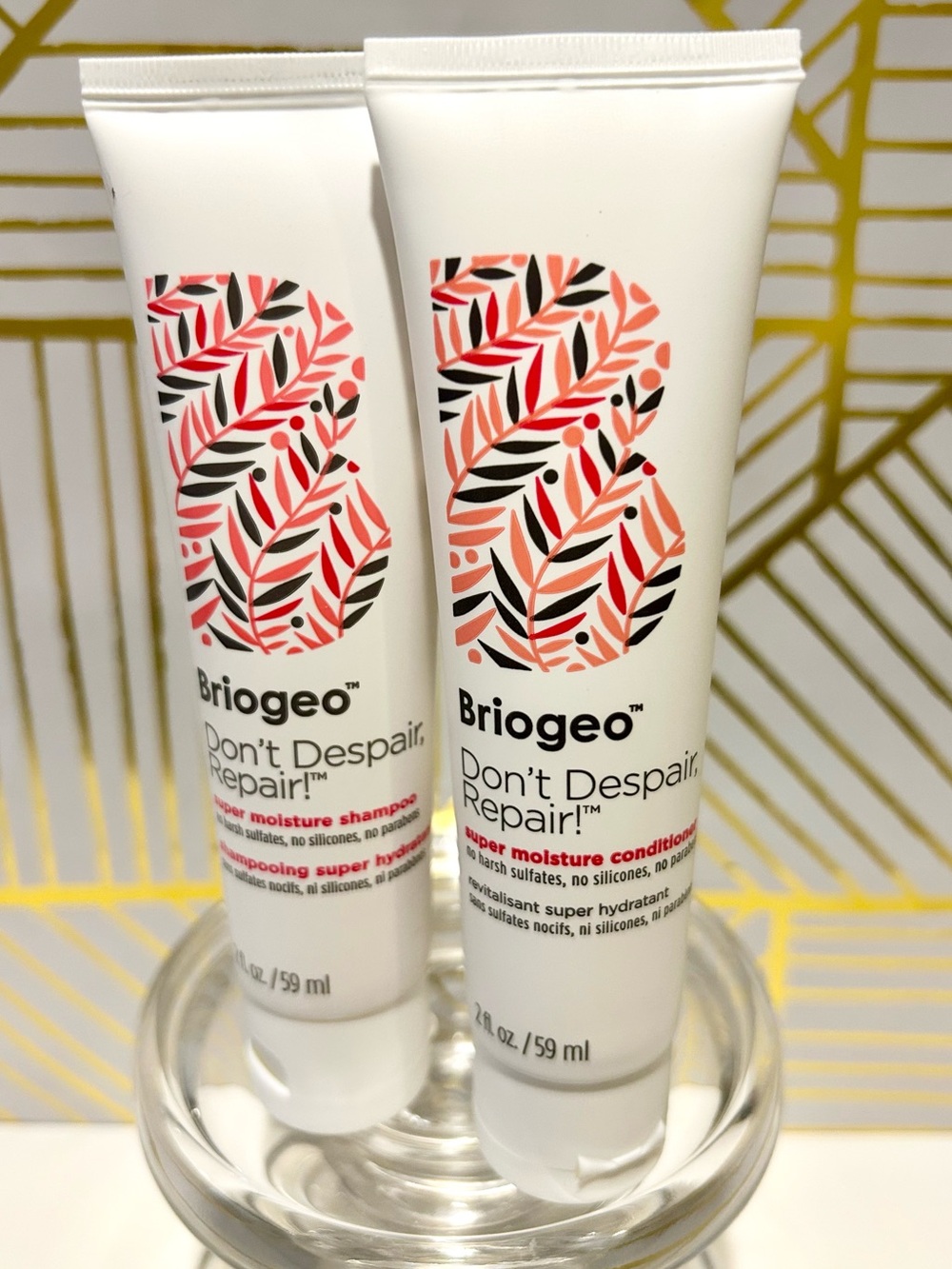 Briogeo Don’t Despair, Repair! Shampoo + Conditioner Travel Set | Factory Sealed